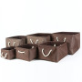 Modern design rectangular and Linen fabric basket cloth storage basket cloth organizer bag storage Bin