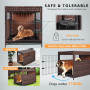 Puppy House Shelter Wicker Pet Dog Cage Crate Removable Tray