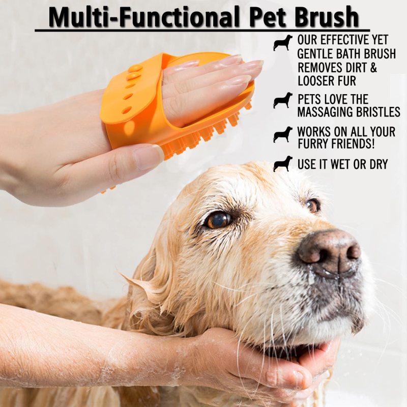 Dog Brush for Shedding Short Haired Dogs Dog Grooming Shedding Bath Brush