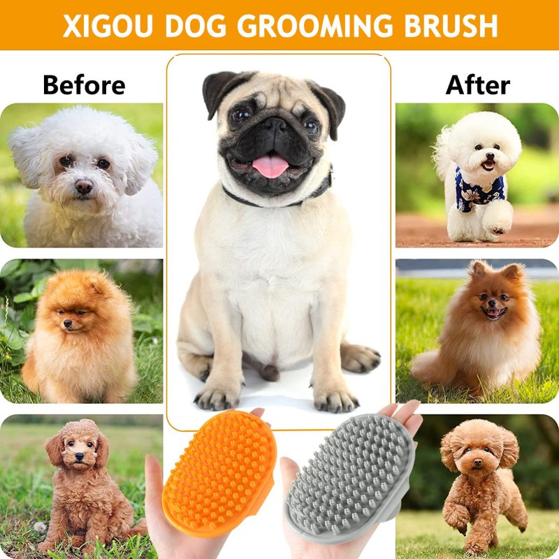 Dog Brush for Shedding Short Haired Dogs Dog Grooming Shedding Bath Brush