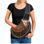 Bag Papoose Adjustable Dog Sling Carrier Mesh Hand Free