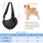 Bag Papoose Adjustable Dog Sling Carrier Mesh Hand Free