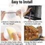 Magic Pet Gate for The House Stairs Providing a Safe Enclosure for Pets to Play and Rest,Pet Gate,Magic Gate Portable Folding