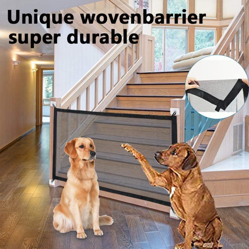 Magic Pet Gate for The House Stairs Providing a Safe Enclosure for Pets to Play and Rest,Pet Gate,Magic Gate Portable Folding
