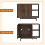 Litter Box Enclosure Hidden Cat Litter Box Furniture Multi-Function Wooden Side Storage Cabinet Indoor Cat House