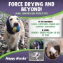 Happy Hoodie for Dogs and Cats - The Original Grooming and Force Drying Miracle Tool for Anxiety Relief and Calming Dogs collar