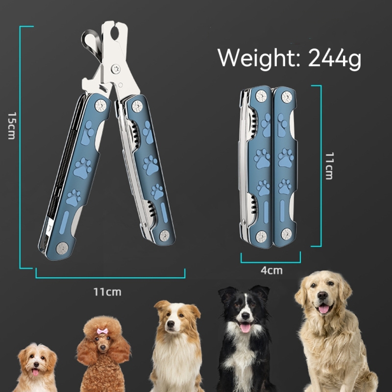 Foldable Dog Nail Trimmer for Large Medium Breeds for Thick Nails with Nail File