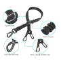 Dog Car Seatbelt Adjustable Pet Cat Dog Seat Belt Harness with Elastic Nylon Bungee Buffer and Latch Bar Attachment