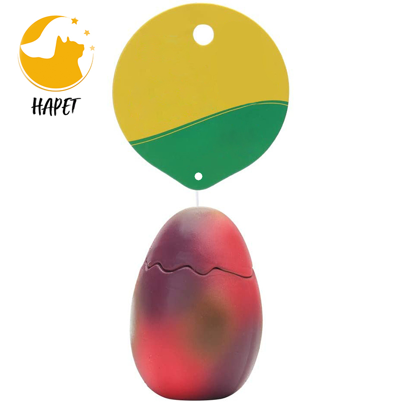 Latex Dinosaur Egg Squeaky Dog Toy Interactive Pet Toy for Small Medium Dogs