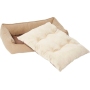 Manufacturer Pet Bed Sofa Faux Felt Flange Edge Bolster Cat Dog Bed Cozy Pet Beds for Dogs Cats