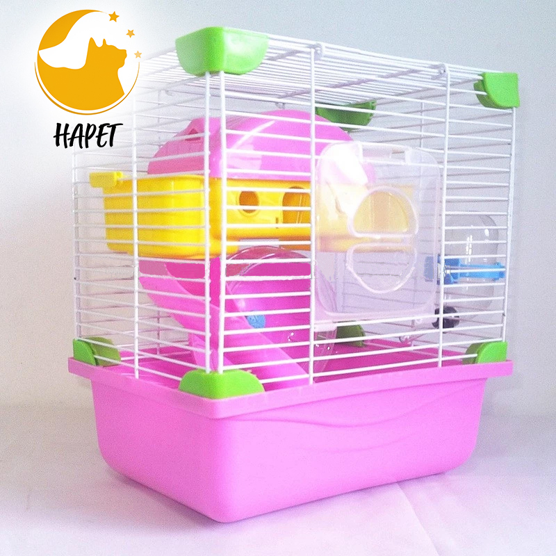 Two Choices Castle Shape Double Floor Luxury Hamster Cage Provided With All The Needs For Hamster