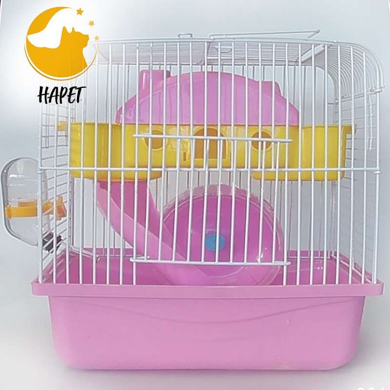 Two Choices Castle Shape Double Floor Luxury Hamster Cage Provided With All The Needs For Hamster