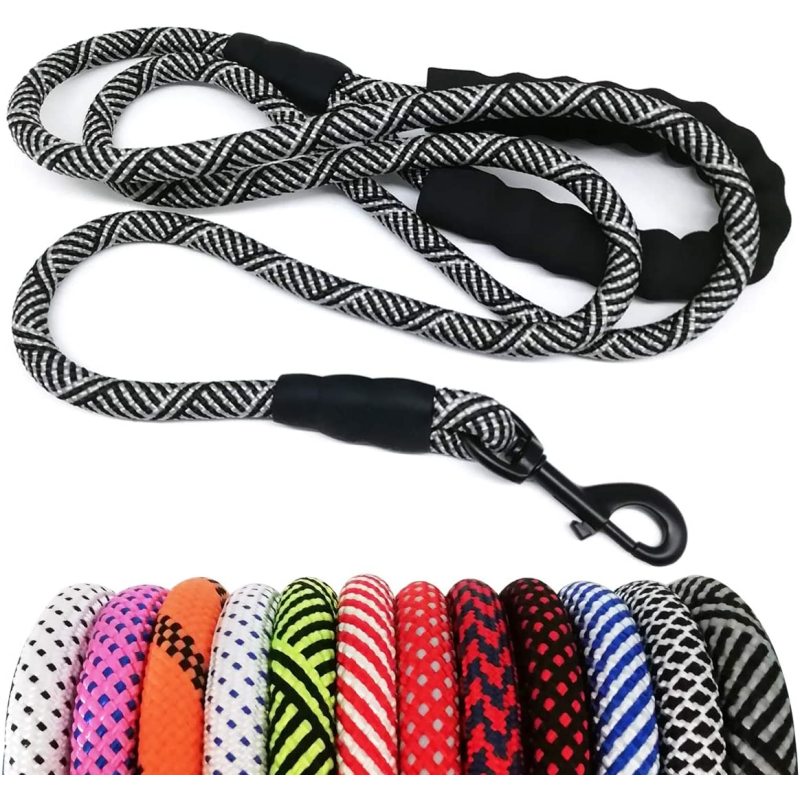 Soft Padded Handle Thick Lead Rope Dog Leash For Puppy