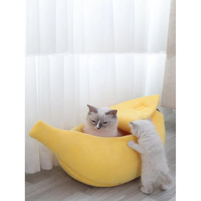Creative Banana style Cat Pet Bed Removable and Washable For Pet Have Rest