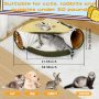 Hideout for Pets Home Soft Cat Tunnel Bed Pet