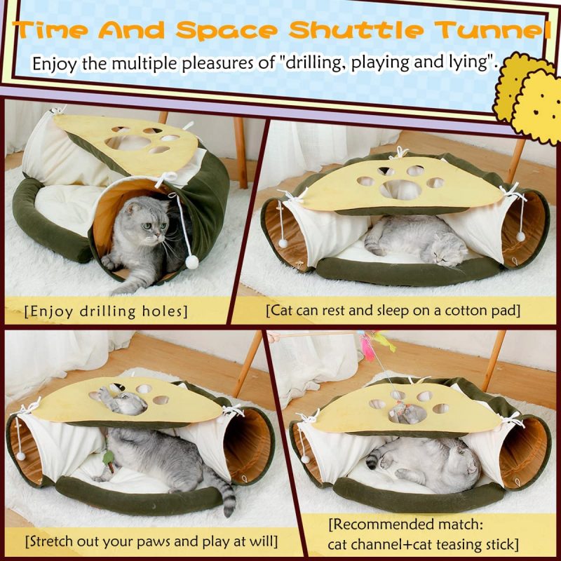 Hideout for Pets Home Soft Cat Tunnel Bed Pet