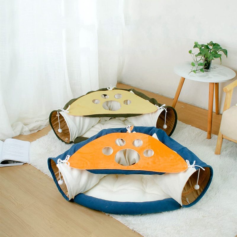 Hideout for Pets Home Soft Cat Tunnel Bed Pet