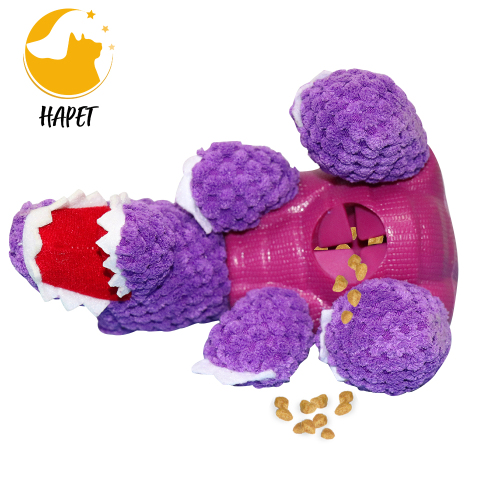 Dog Squeaky Toys Interactive Durable Plush Dog Toy Natural Rubber Chew Puzzle Dog Toys for Puppy