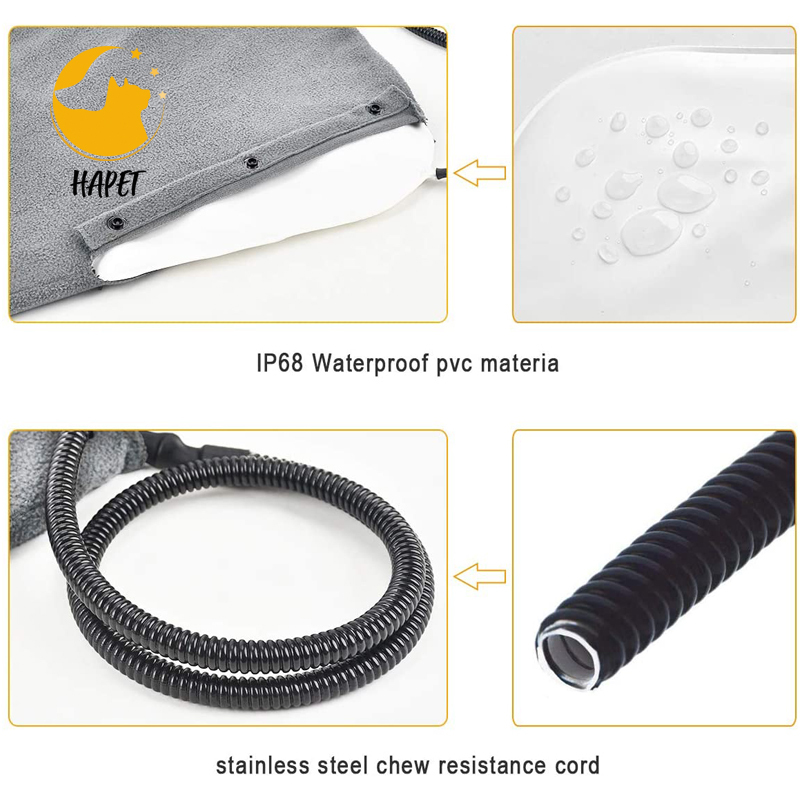 Pet Heating Pad, Electric Heating Pad for Dogs and Cats Indoor Warming Mat with Auto Power Off