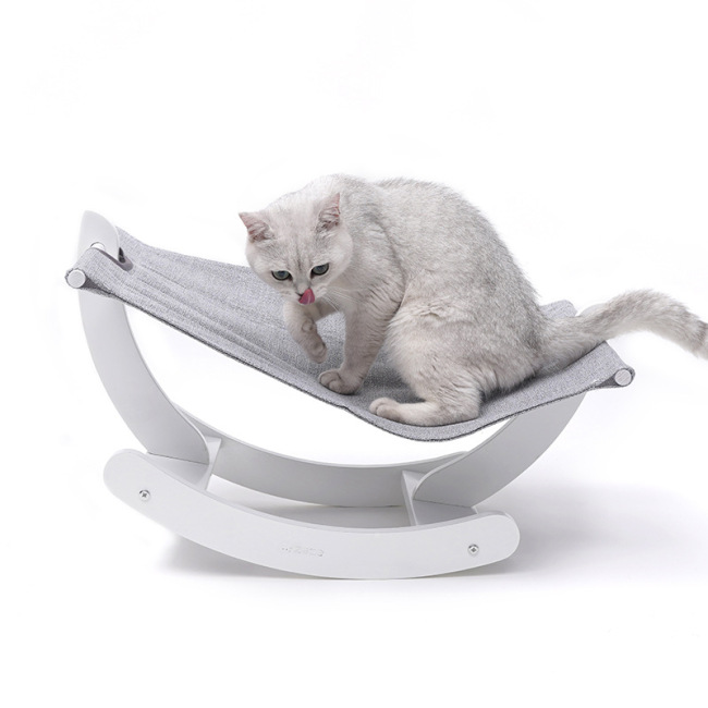 Cat Beds Hammock Pet Cots Small Dog Beds Wooden Detachable Frame Square Hanging Cat Sofa Pet Furniture Sleeping Indoor