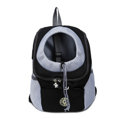 High quality black mesh pet backpack puppy dog open breathable pet mesh carrier backpack