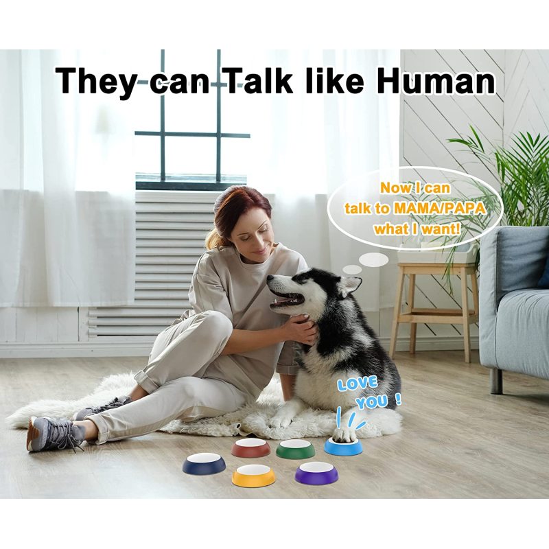 Dog Buttons for Communication - 6 Piece Recordable Button - 30s Talking Set  Training Speaking