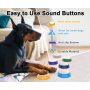 Dog Buttons for Communication - 6 Piece Recordable Button - 30s Talking Set  Training Speaking