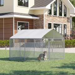 Cover Secure Lock Mesh Outdoor Dog Kennel Steel Fence