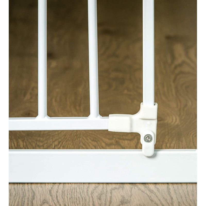 Easy Extra Wide Walk Thru Baby Gate Includes  Extension Kit 4 Pack Pressure Mount Kit 4 Pack Wall Cups and Mountinting Kit