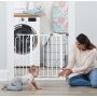 Easy Extra Wide Walk Thru Baby Gate Includes  Extension Kit 4 Pack Pressure Mount Kit 4 Pack Wall Cups and Mountinting Kit