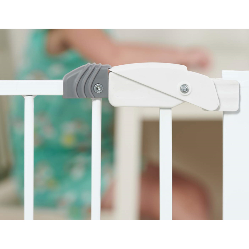Easy Extra Wide Walk Thru Baby Gate Includes  Extension Kit 4 Pack Pressure Mount Kit 4 Pack Wall Cups and Mountinting Kit