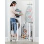 Easy Extra Wide Walk Thru Baby Gate Includes  Extension Kit 4 Pack Pressure Mount Kit 4 Pack Wall Cups and Mountinting Kit