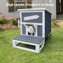 Escape Door Rainproof Outside Cat House Single Story for Pets