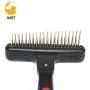 Pet Dog Grooming Dematting Tool with Stainless Steel Shedding Comb Brush for Pets