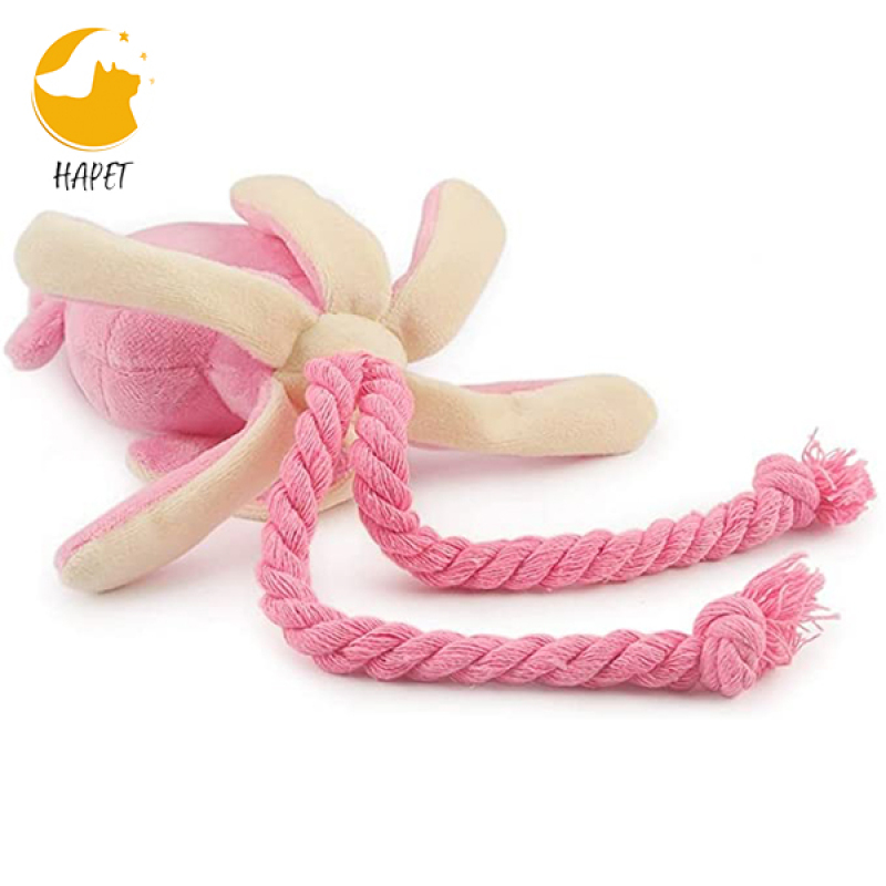 Plush Dog Toys Cute Interactive Octopus Durable Dog Chew Toys
