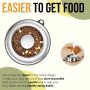 Single Dog Food Feeder Dog Bowl Stainless Steel Slow Feed