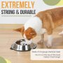Single Dog Food Feeder Dog Bowl Stainless Steel Slow Feed