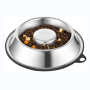Single Dog Food Feeder Dog Bowl Stainless Steel Slow Feed