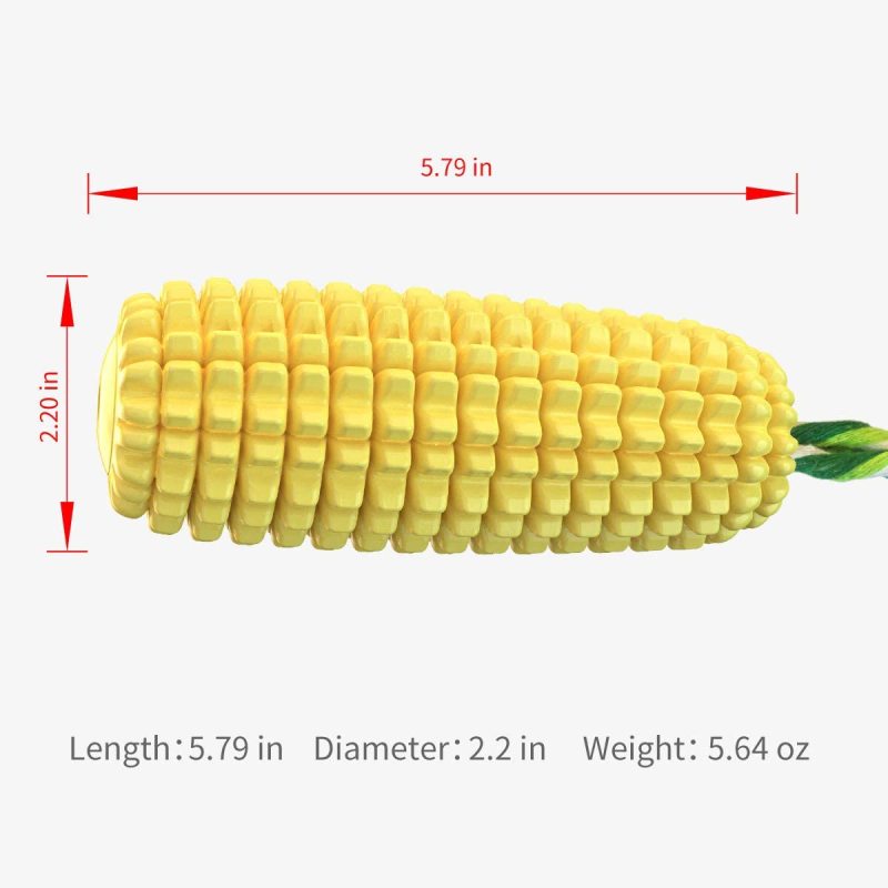 Dog Chew Toys for Aggressive Chewers, Indestructible Tough Durable Squeaky Interactive Dog Toys, Puppy Teeth Chew Corn Stick Toy