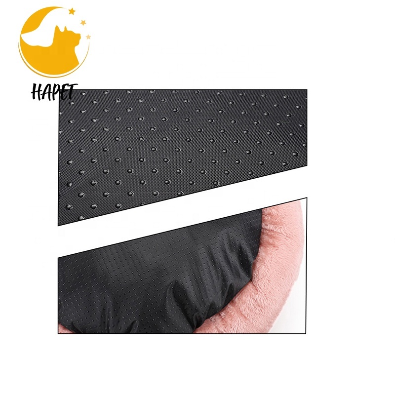 Dog Washable Pet Beds for Indoor Cats, Round Fluffy Pet Crate Bed for Puppy and Kitten with Slip-Resistant Bottom cat bed