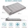 Washable Cover and Antiskid Bottom Cat Dog Bed Clearance Thick and Comfortable Pet Sofa Bed with Pillow Orthopedic Pet Bed Mat