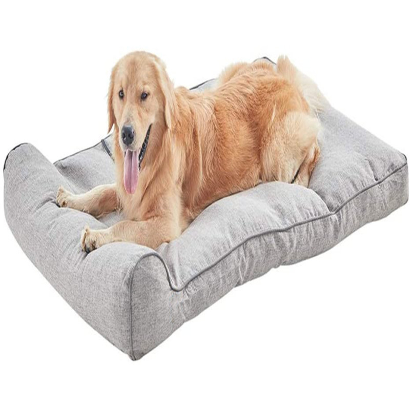 Washable Cover and Antiskid Bottom Cat Dog Bed Clearance Thick and Comfortable Pet Sofa Bed with Pillow Orthopedic Pet Bed Mat