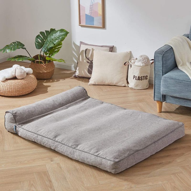 Washable Cover and Antiskid Bottom Cat Dog Bed Clearance Thick and Comfortable Pet Sofa Bed with Pillow Orthopedic Pet Bed Mat