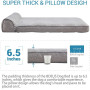 Washable Cover and Antiskid Bottom Cat Dog Bed Clearance Thick and Comfortable Pet Sofa Bed with Pillow Orthopedic Pet Bed Mat