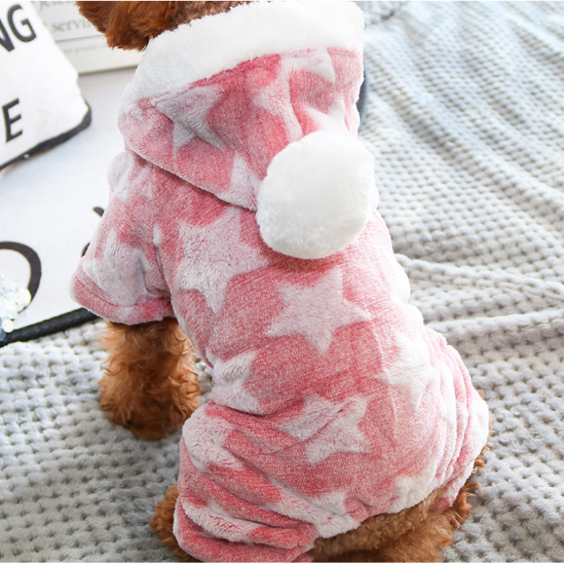 Pet Dog Hoodie Pajamas Pet Warm Coat for Small Medium Large Dogs and Cats