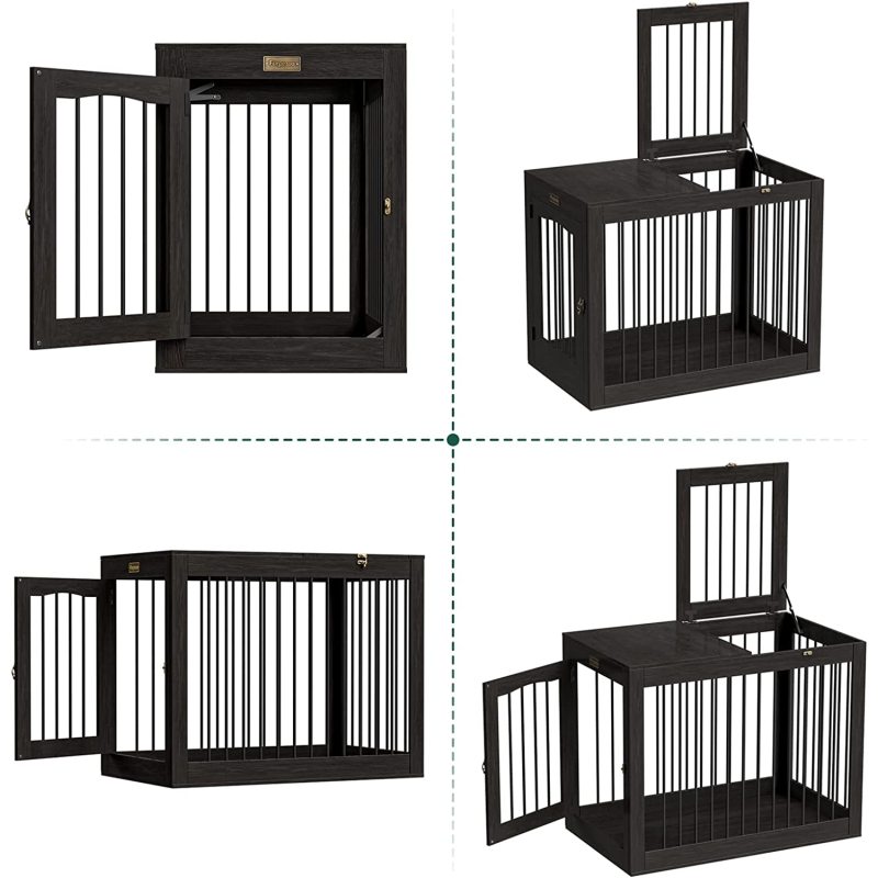 Decorative Dog Crates Double Doors Furniture Wooden Dog Crate End Table