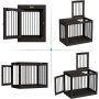 Decorative Dog Crates Double Doors Furniture Wooden Dog Crate End Table