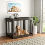 Decorative Dog Crates Double Doors Furniture Wooden Dog Crate End Table