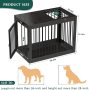 Decorative Dog Crates Double Doors Furniture Wooden Dog Crate End Table