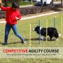 Adjustable Hurdles Dog Obstacle Training Including FrisbeeD Agility Equipment Outdoor Dog Use